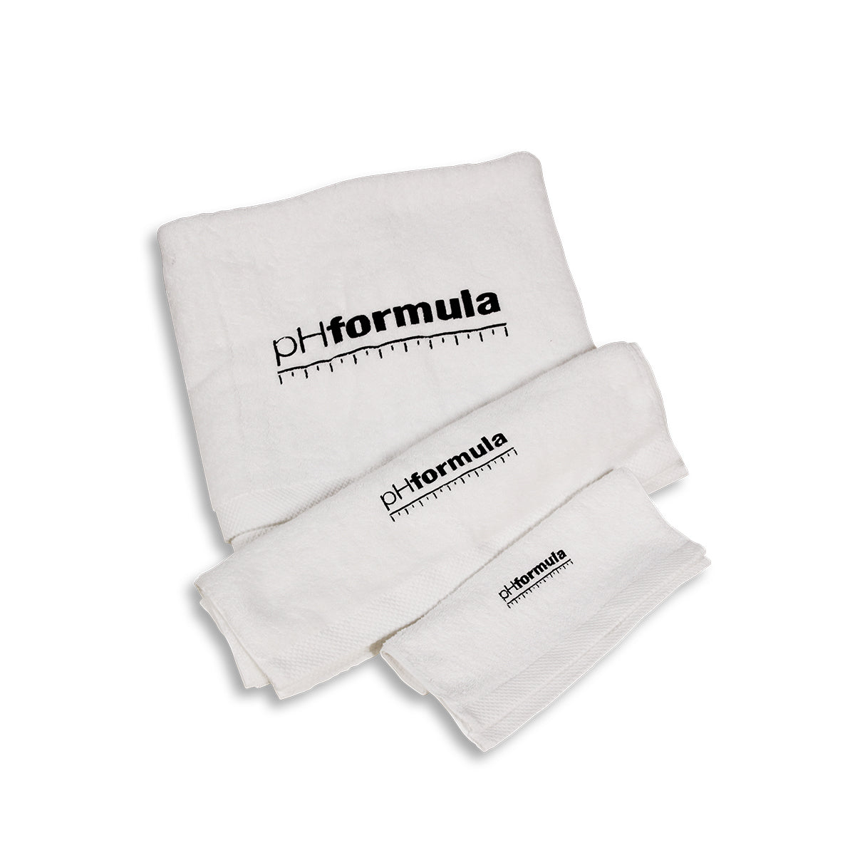 White towel with pHformula logo